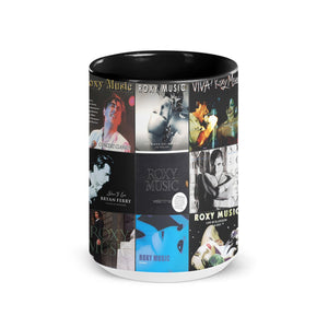 Roxy Music Accent Mug Classic Album Cover Collage Gift for Art Rock Fans