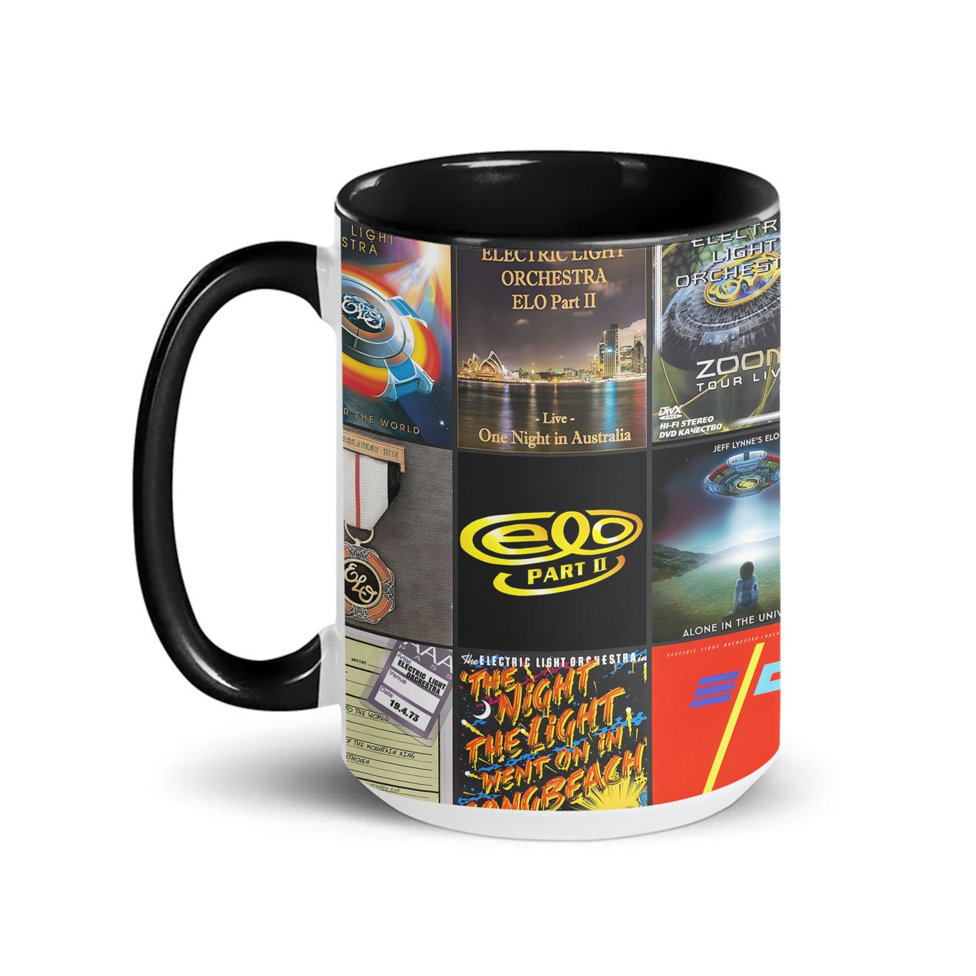 Electric Light Orchestra Accent Mug Classic Album Cover Collage Gift