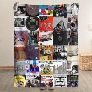 Beastie Boys Sherpa Blanket Hip-Hop & Punk Fusion Warmth Wrapped in Iconic Album Art