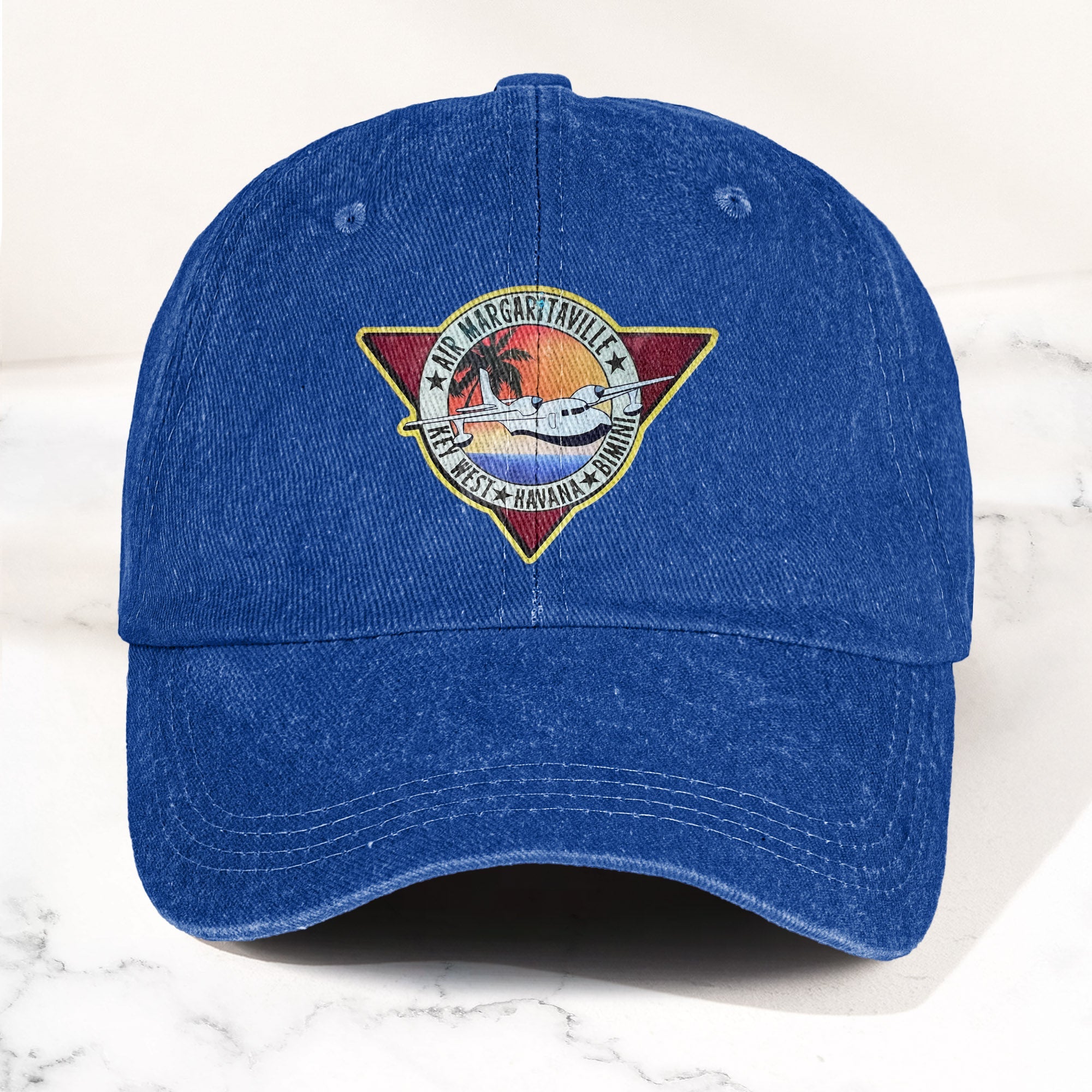 Air Margaritaville Denim Cap Retro Jimmy Buffett Inspired Dad Hat (With Box)