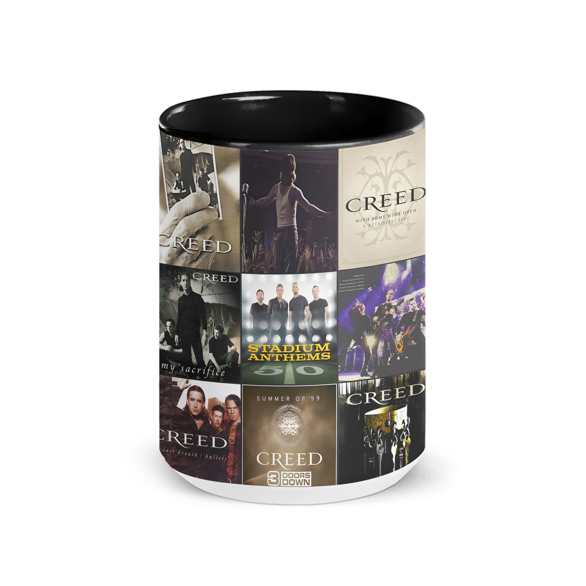 Creed Accent Mug Classic Album Cover Collage Gift