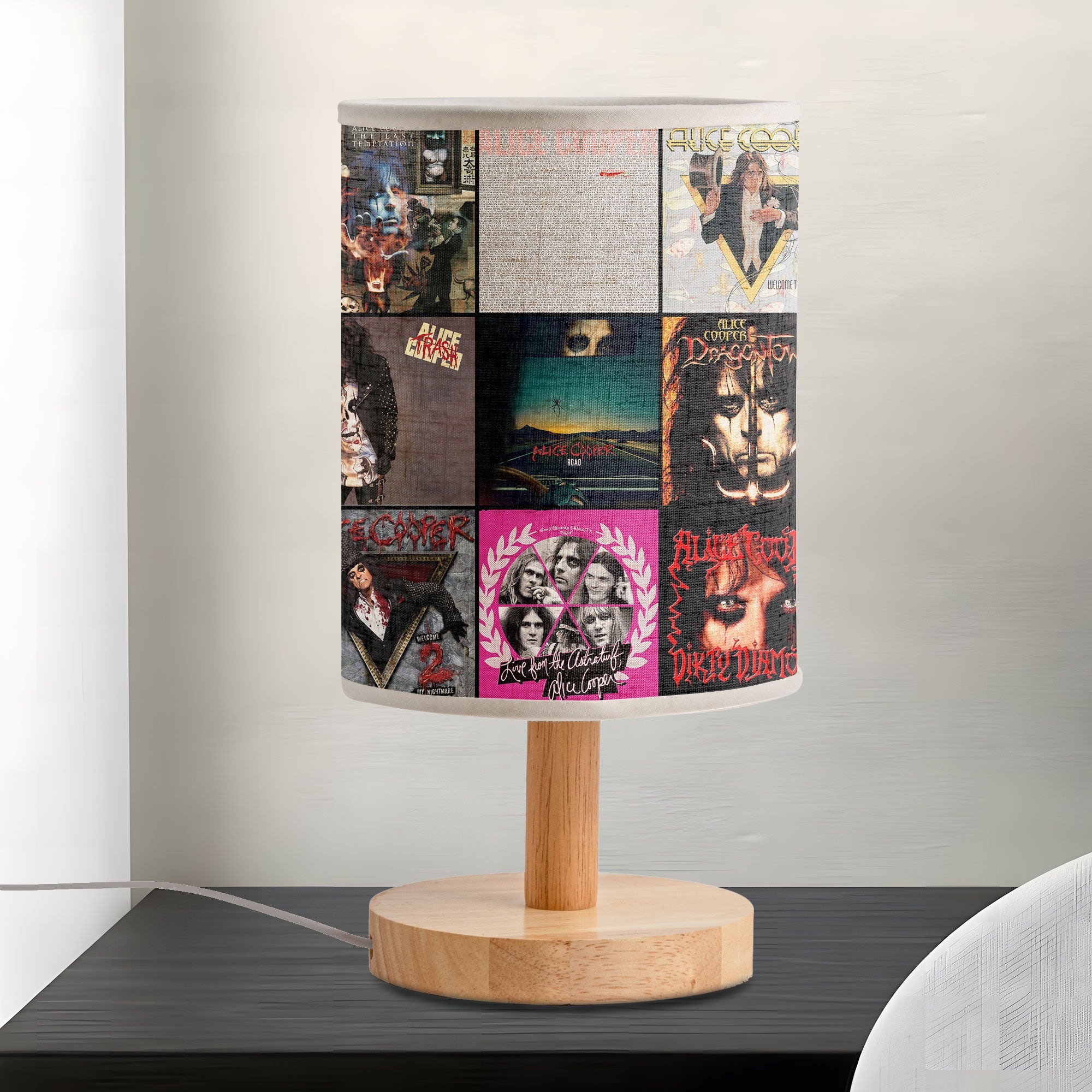 Alice Cooper Fabric Lamp Shock Rock Legacy