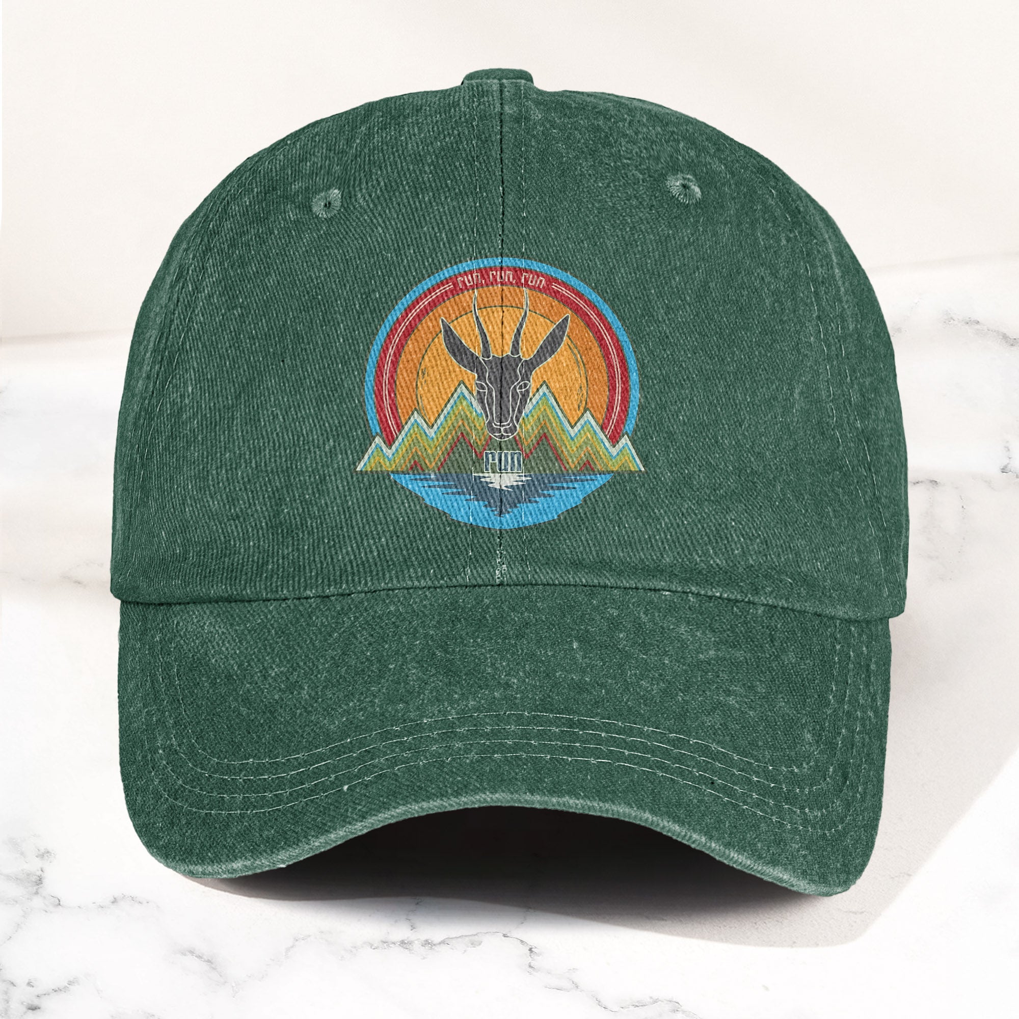 Phish Antelope Run Logo Denim Cap Retro Music Phish Cap Gift For Dad (With Box)