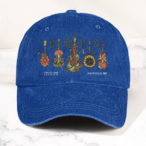 Billy Strings BMFS Asheville NC Concert Graphic Music Merch Denim Cap Retro Vintage Dad Cap Gift For Dad (With Box)