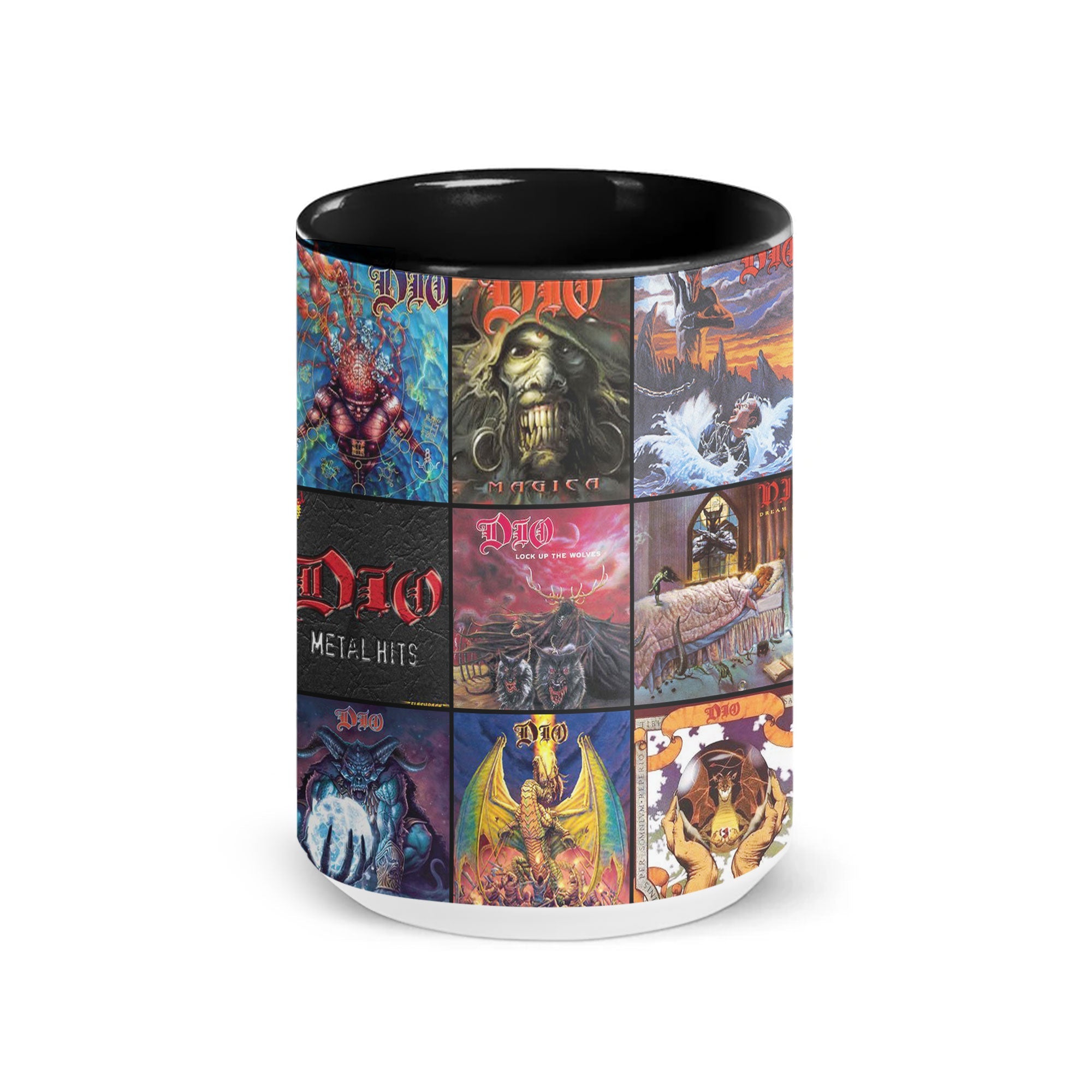 Dio Accent Mug Heavy Metal Album Cover Collage Gift