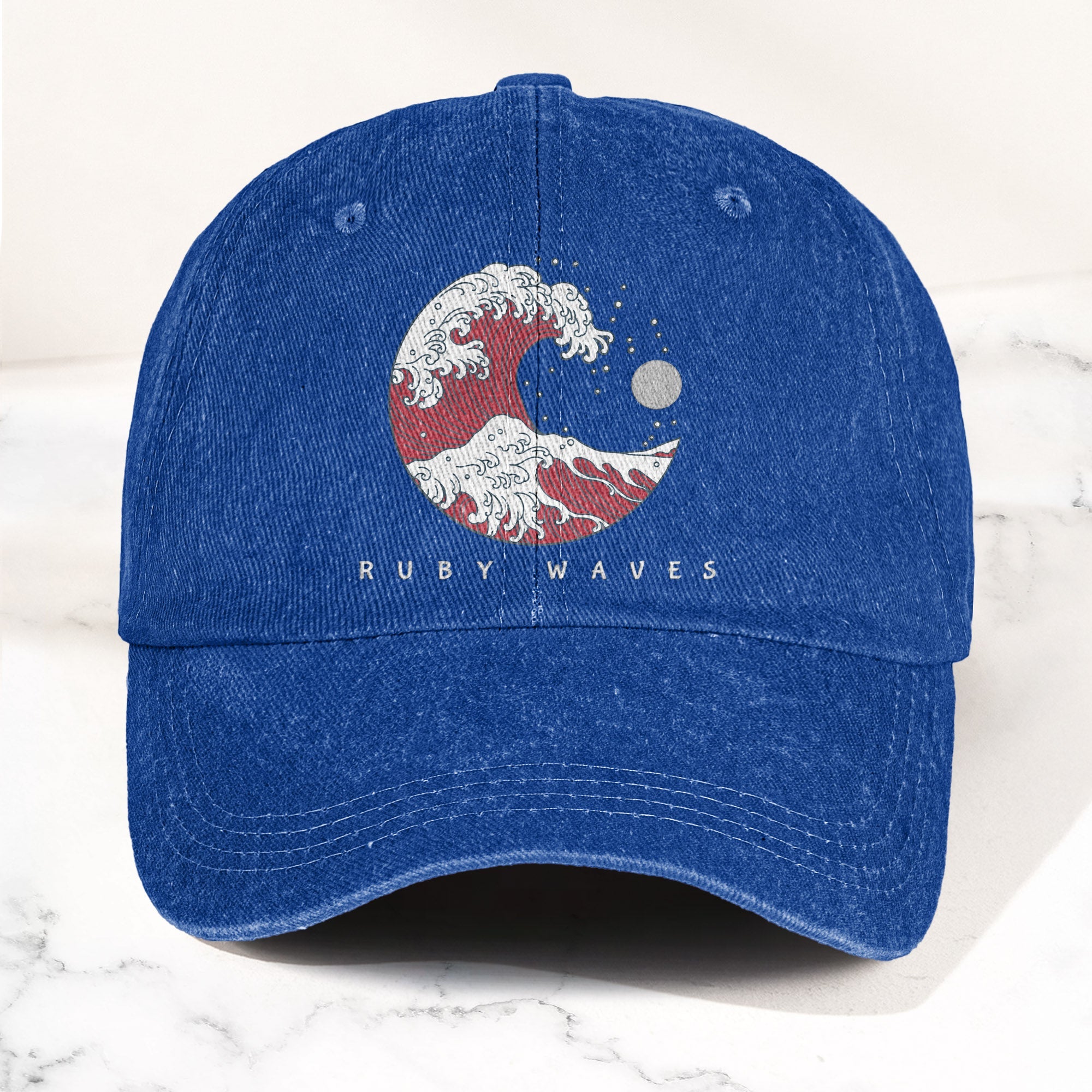 Phish Ruby Waves Denim Cap Retro Music Phish Cap Gift For Dad (With Box)