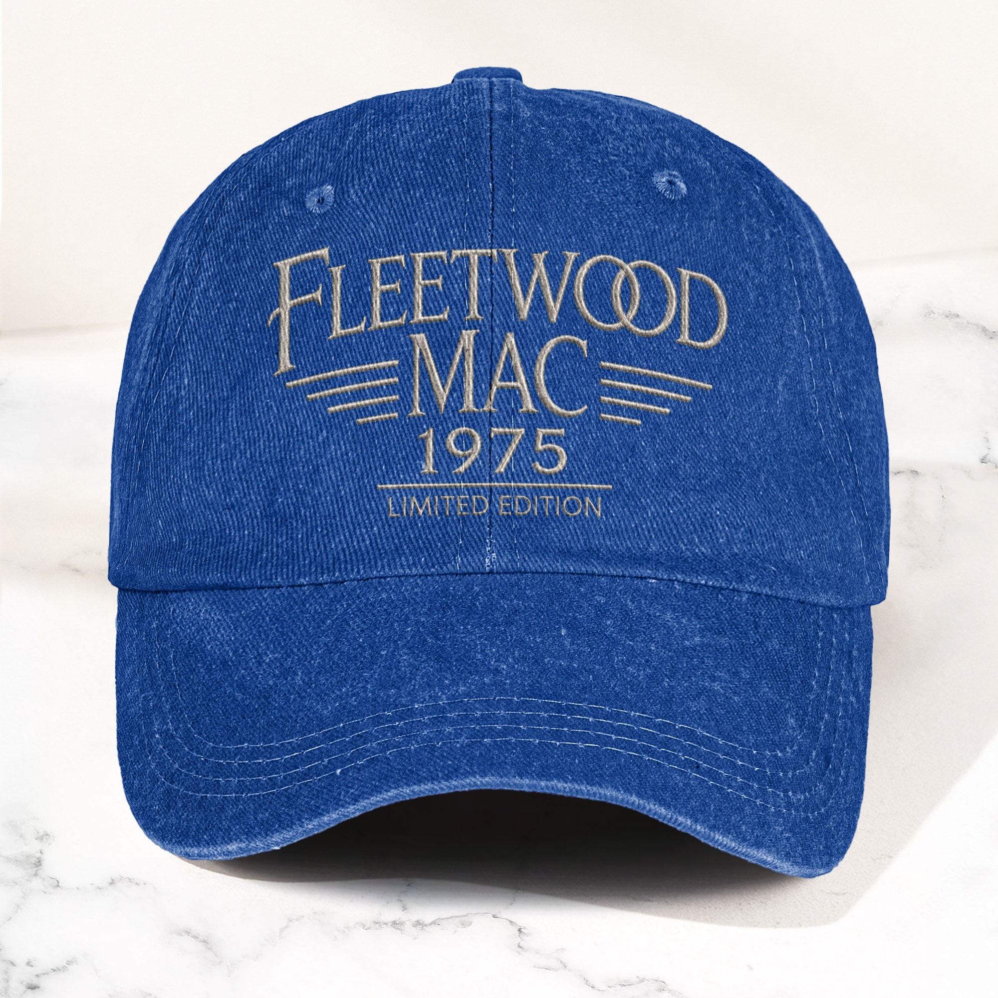 Fleetwood Mac Band Logo 1975 Denim Cap Vintage Dad Cap Gift For Dad (With Box)