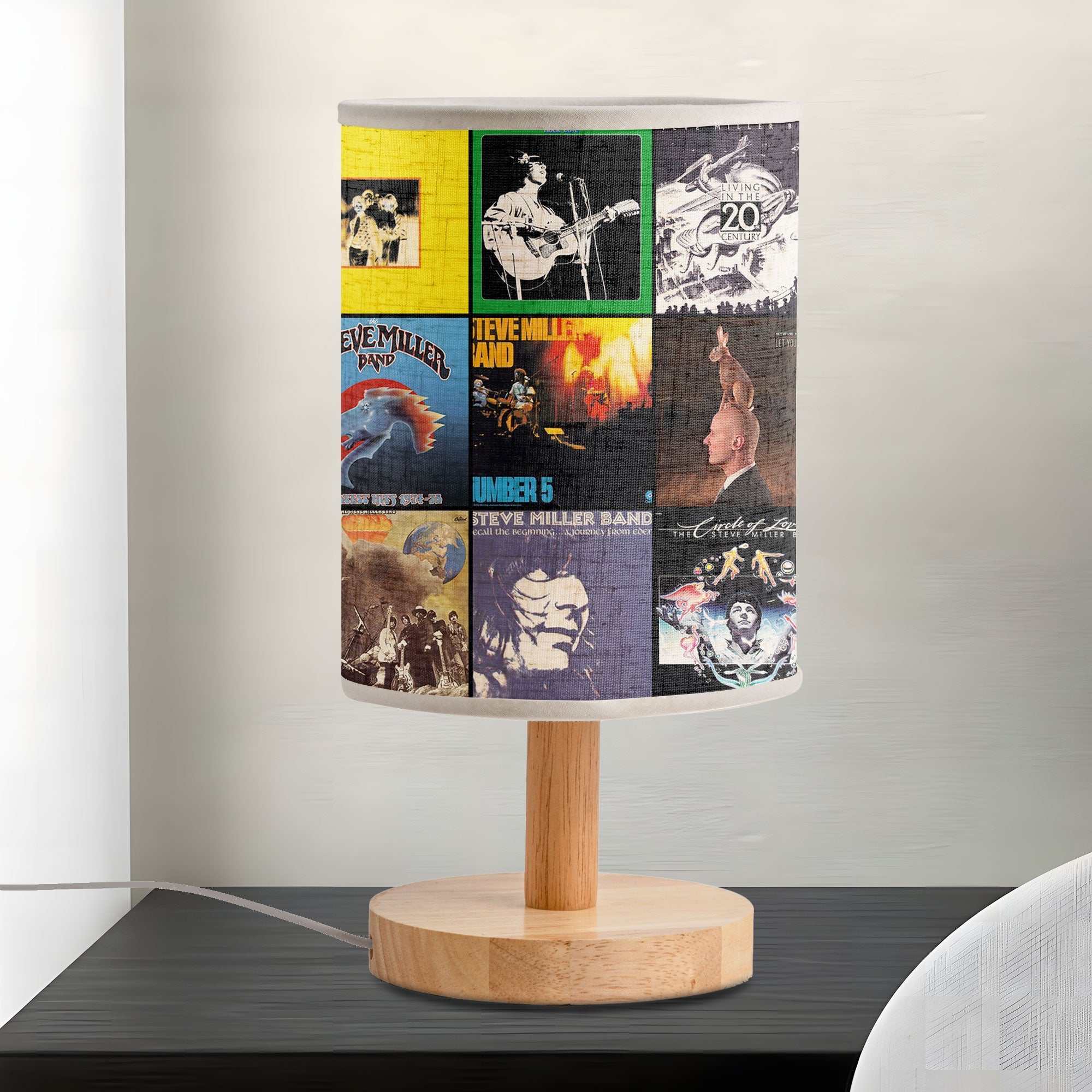 Steve Miller Band Album Art Table Lamp Classic Rock Accent Light