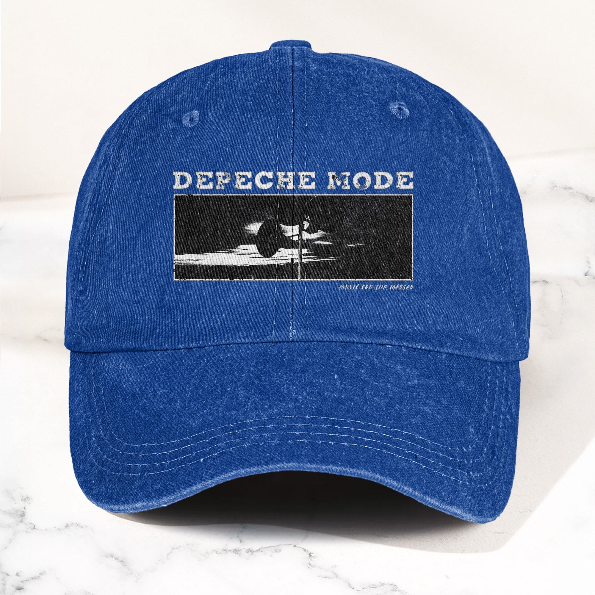 Music for the Masses Denim Cap Retro Depeche Mode Merch Dad Hat (With Box)