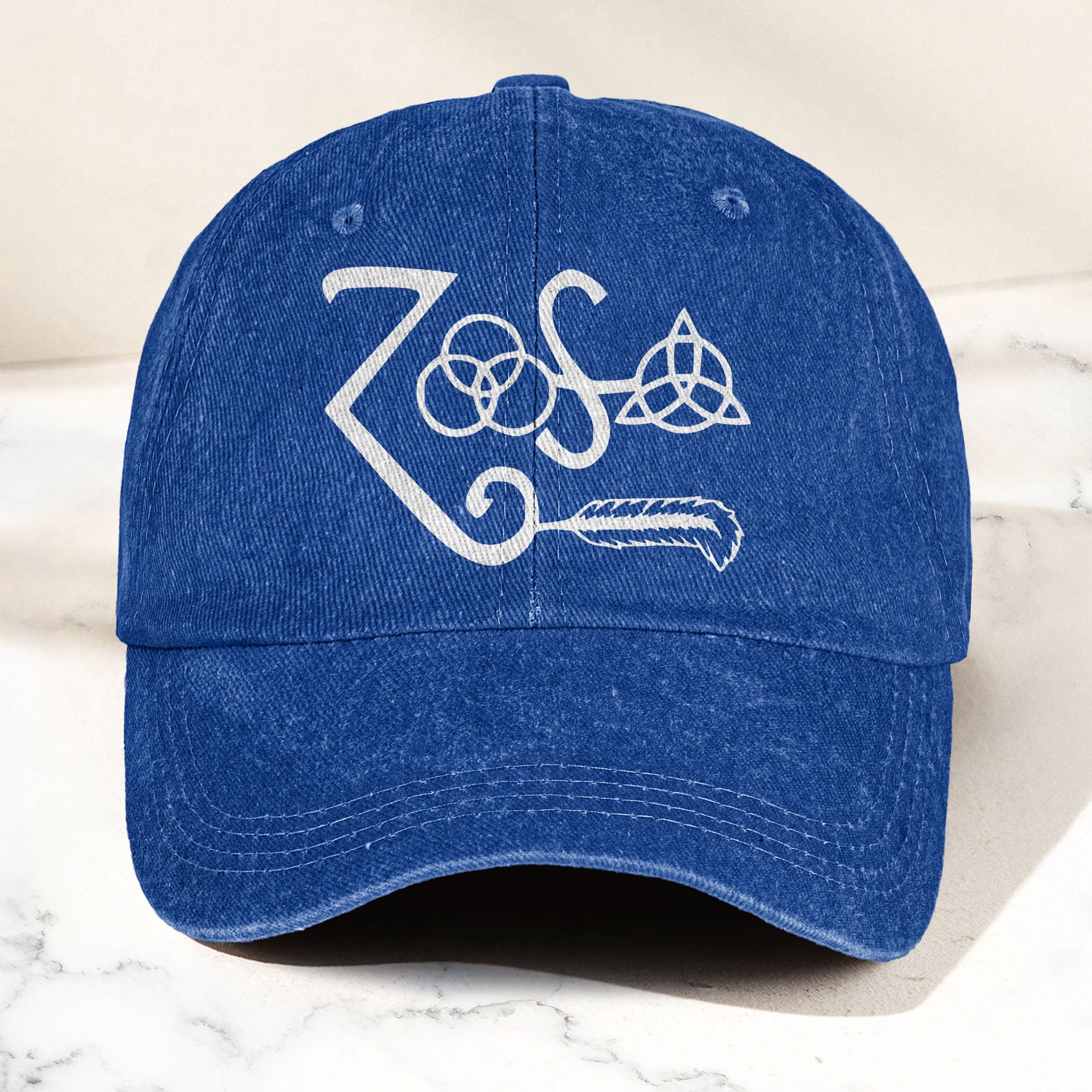 Led Zeppelin Denim Cap Retro Classic Rock Music Inspired Dad Hat (With Box)