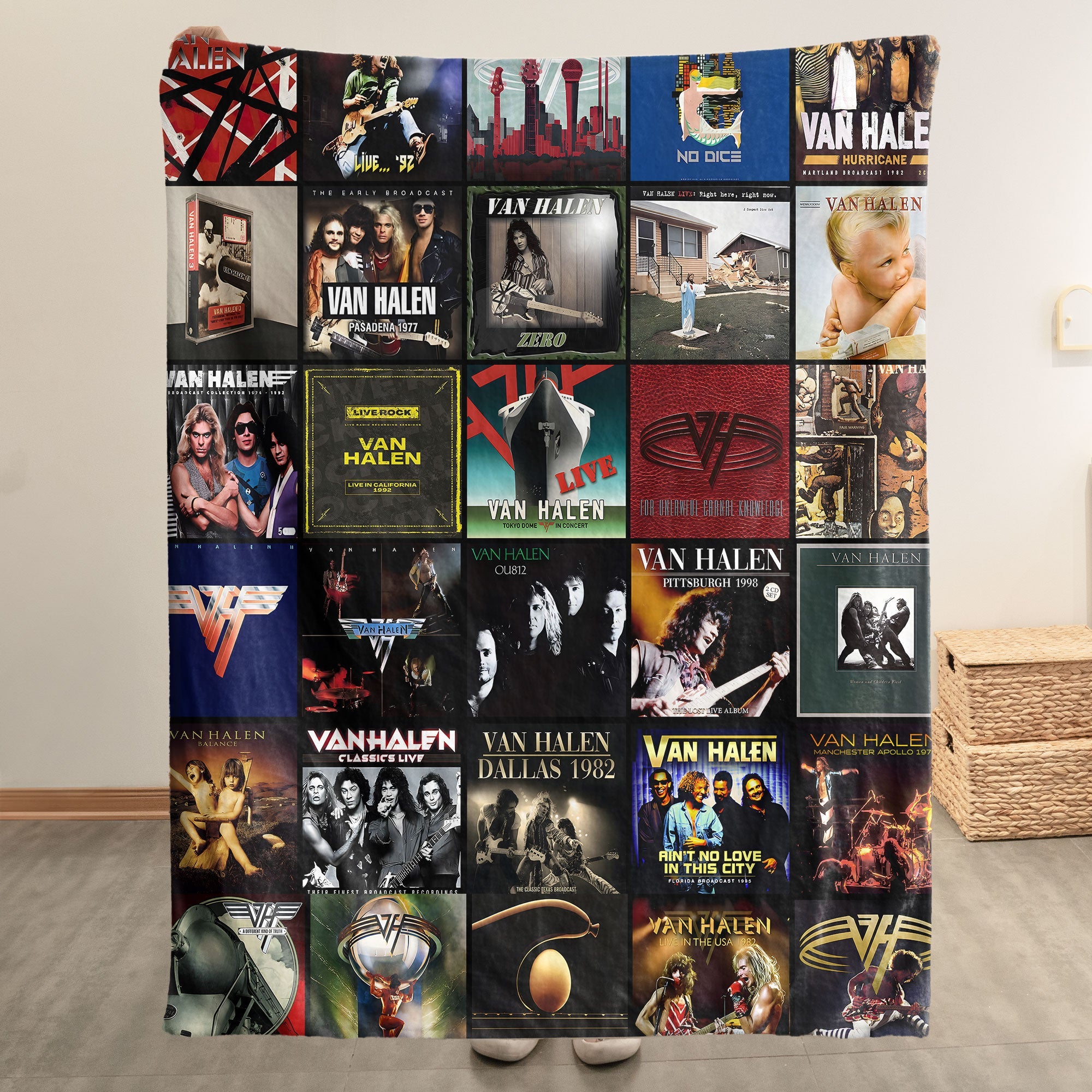 Van Halen Sherpa Blanket A Warm Tribute to Rock’s Wildest Era