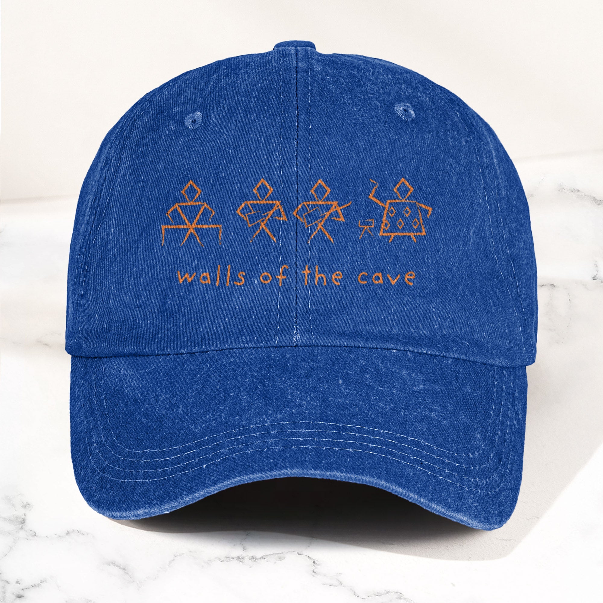 Phish Walls of the Cave Petroglpyh Denim Cap Retro Music Phish Cap Gift For Dad (With Box)