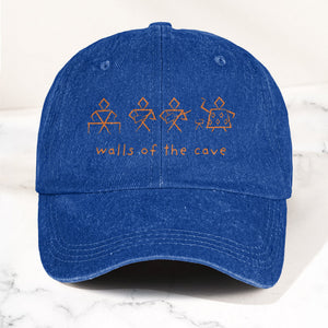 Phish Walls of the Cave Petroglpyh Denim Cap Retro Music Phish Cap Gift For Dad (With Box)