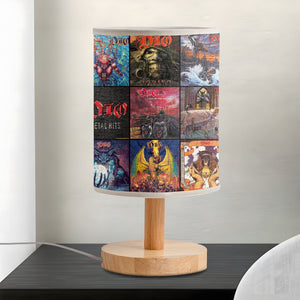 Dio Album Covers Fabric Lamp Heavy Metal Legend Table Lamp, Retro Music Home Décor Gift for Rock Fans
