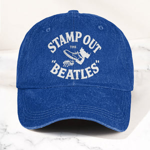The Beatles Stamp Out Vintage 1960s Satire Graphic Music Merch Denim Cap Retro Vintage Dad Cap Gift For Dad (With Box)