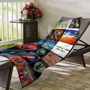Journey Band Beach Towel Album Cover Collage Classic Rock Towel