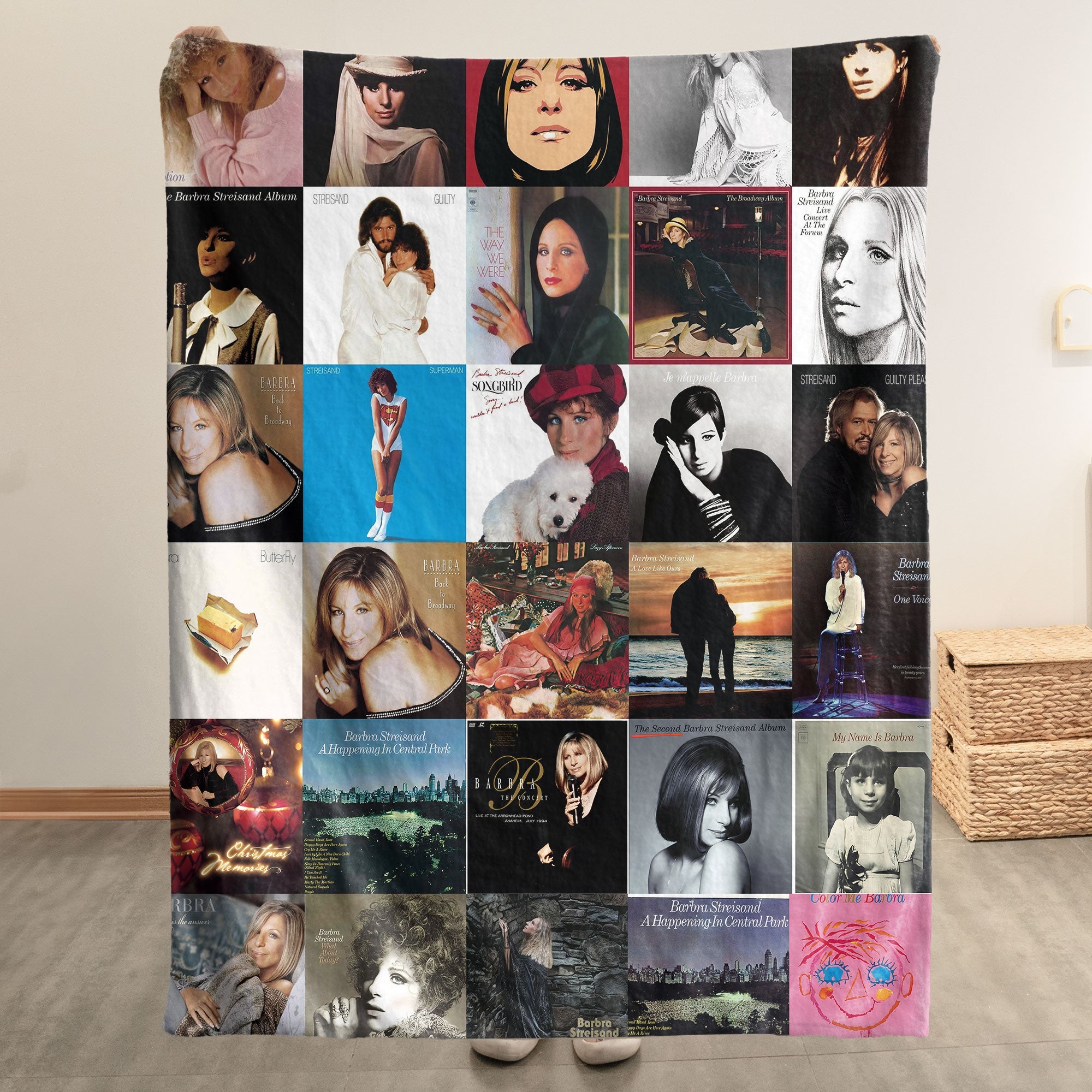 Barbra Streisand Sherpa Blanket A Warm Tribute to a Timeless Icon