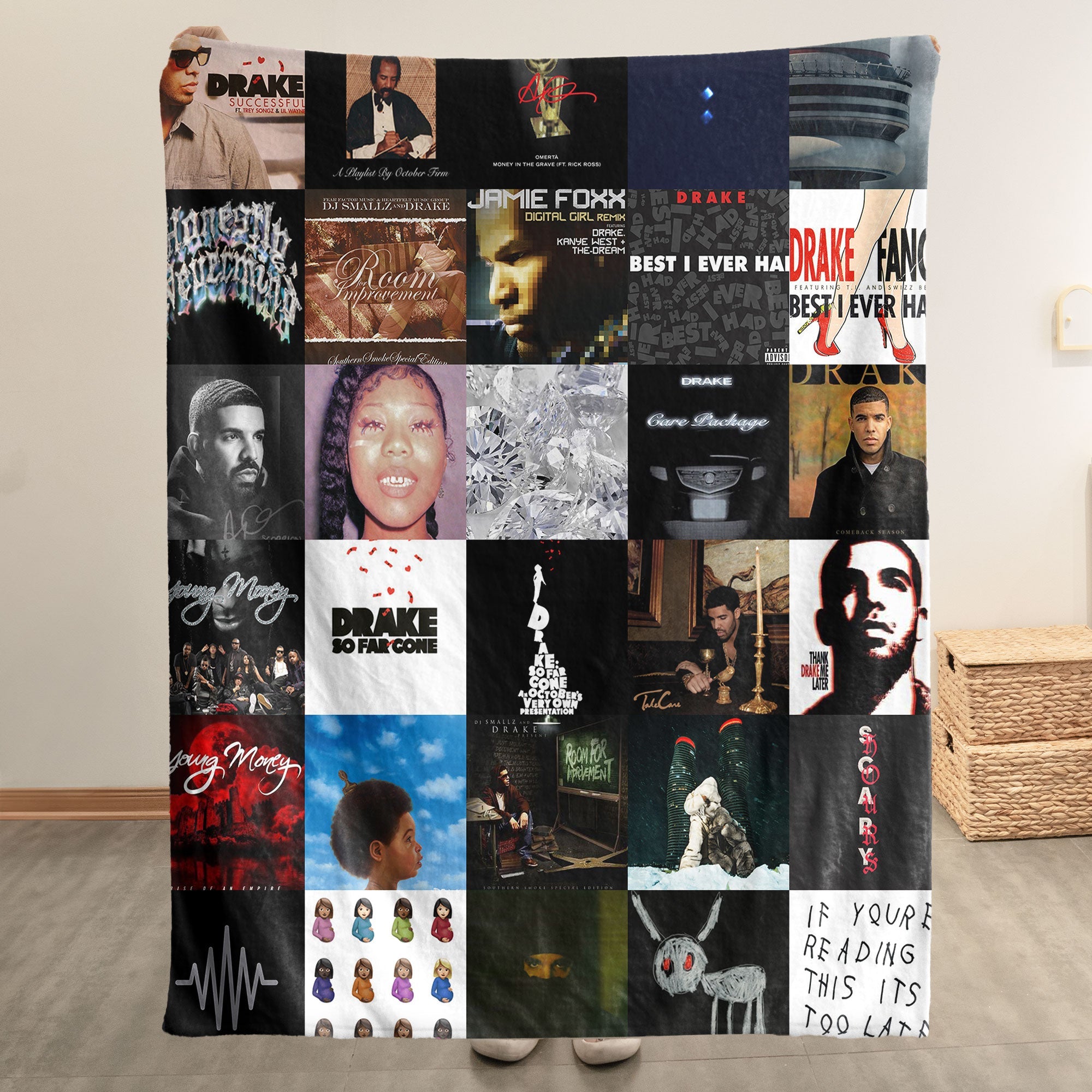 Drake Sherpa Blanket A Luxe Tribute to Every Era of an Icon