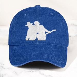 Bruce Springsteen And Clarence Clemons Denim Cap Retro Rock Music Fan Cap (With Box)