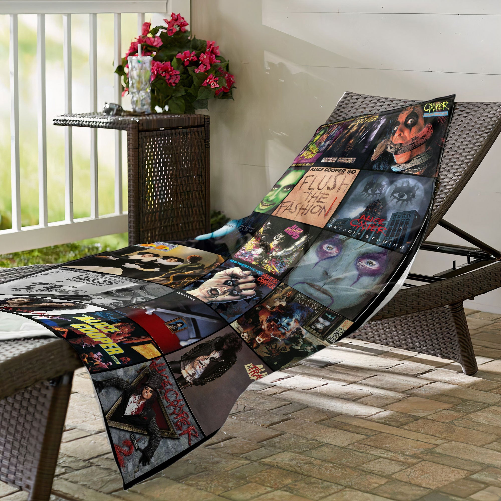 Alice In Chains Beach Towel Album Cover Collage Classic Rock Towel