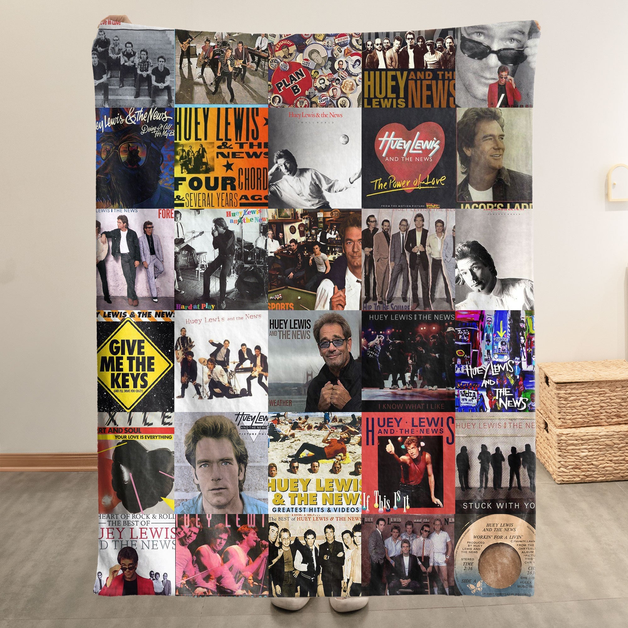 Huey Lewis & The News Sherpa Blanket A Feel-Good Throwback for True Fans