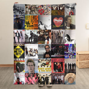 Huey Lewis & The News Sherpa Blanket A Feel-Good Throwback for True Fans