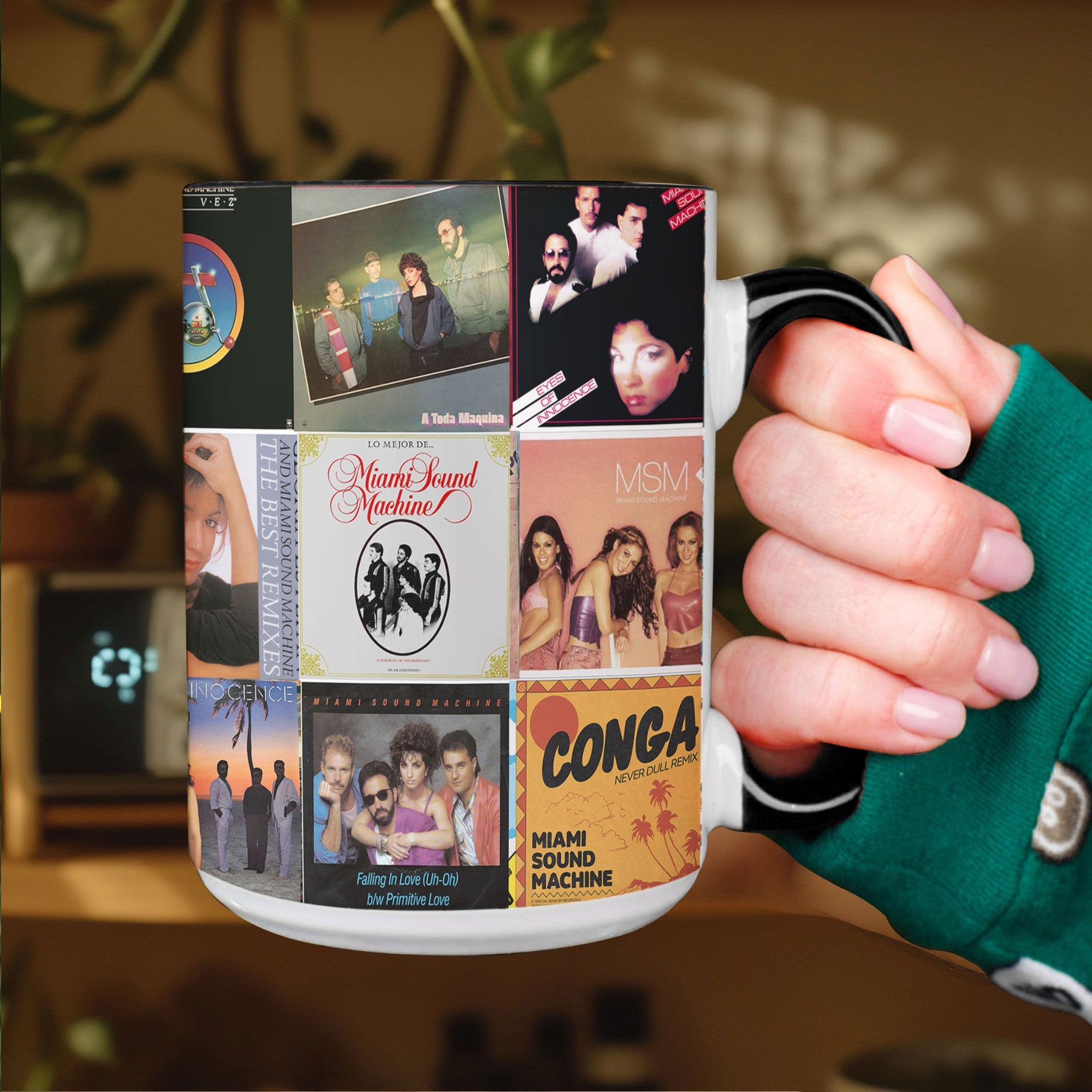 Miami Sound Machine Accent Mug Retro Latin-Pop Album Collage Gift