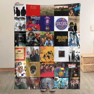 Bee Gees Sherpa Blanket Timeless Pop & Disco Warmth Wrapped in Iconic Album Art