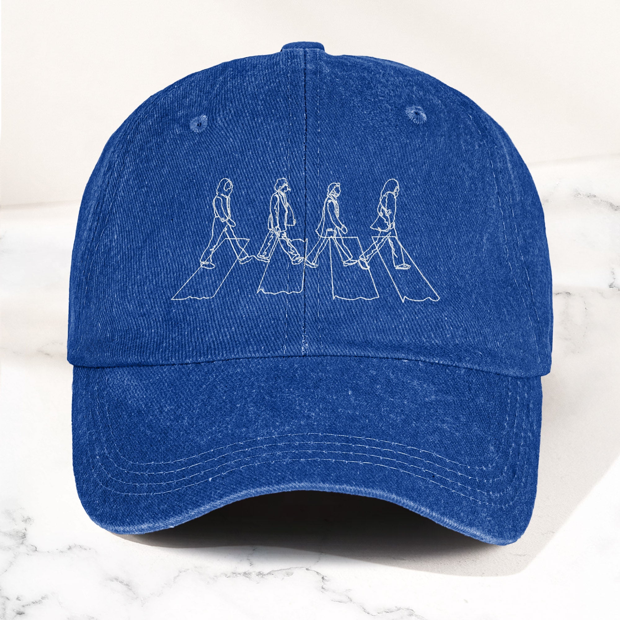 Abbey Road The Beatles Denim Dad Cap Iconic Album Design (With BOX)