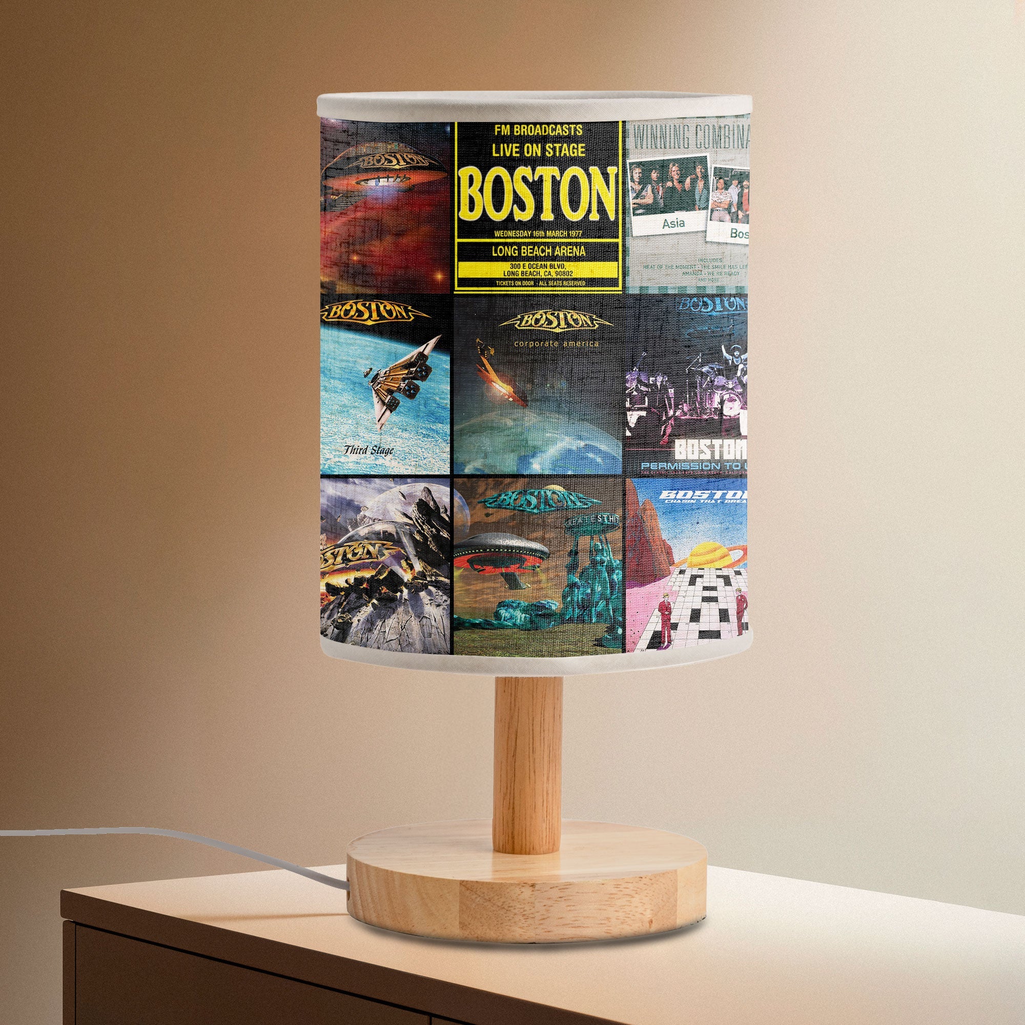 Boston Fabric Lamp Classic Rock Odyssey