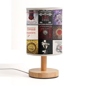 Whitesnake Albums Fabric Lamp Serpentine Rock Glow