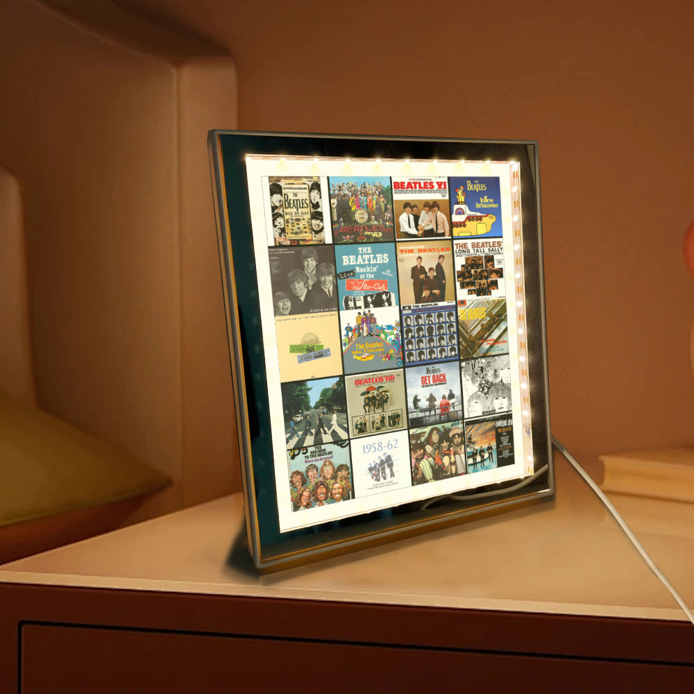 The Beatles Acrylic Light Mirror Dual-Mode Music Legend Gift