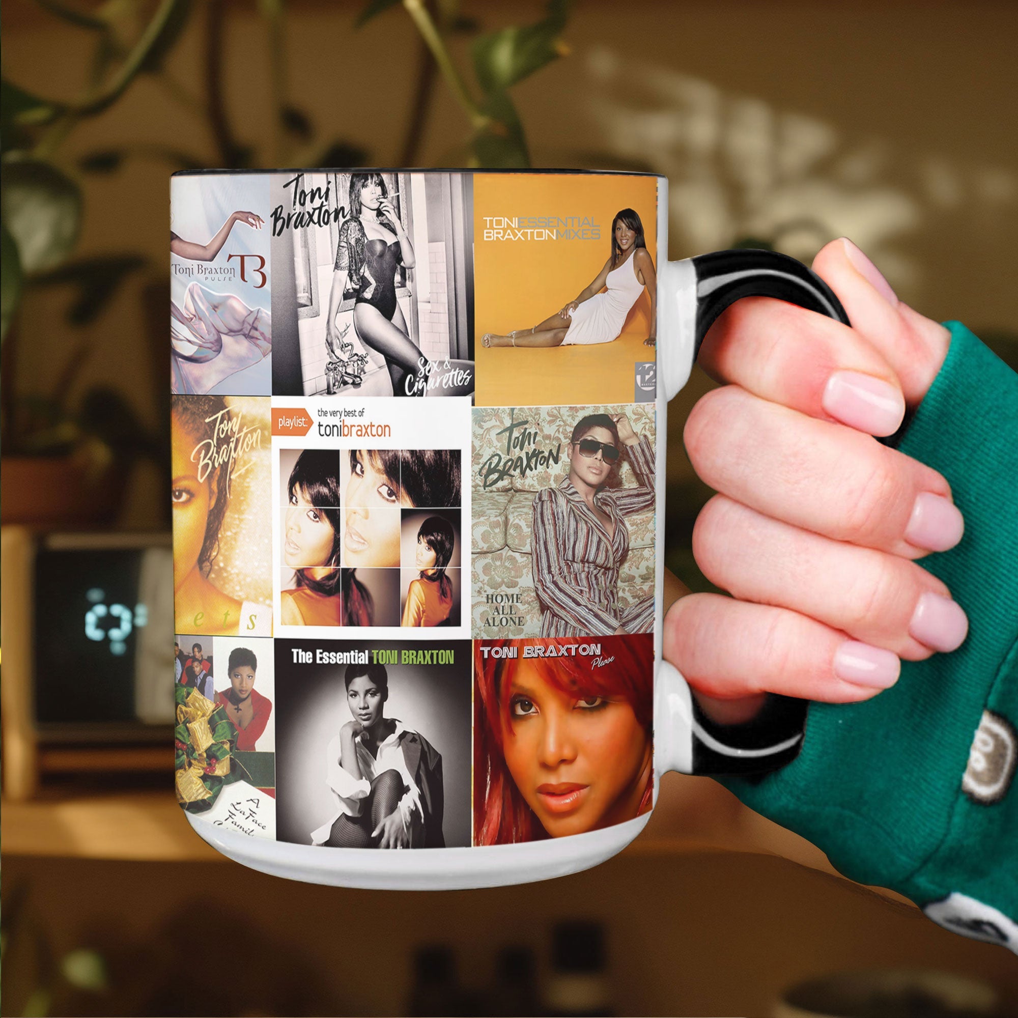 Toni Braxton Accent Mug R&B Icon Album Cover Collage Gift