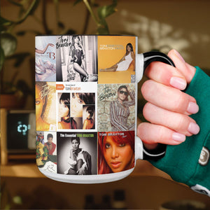 Toni Braxton Accent Mug R&B Icon Album Cover Collage Gift