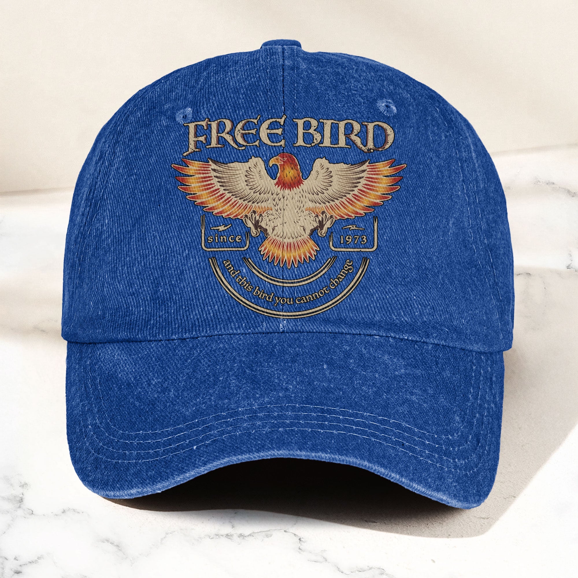 Lynyrd Skynyrd Denim Cap “Free Bird” Vintage Eagle Dad Hat