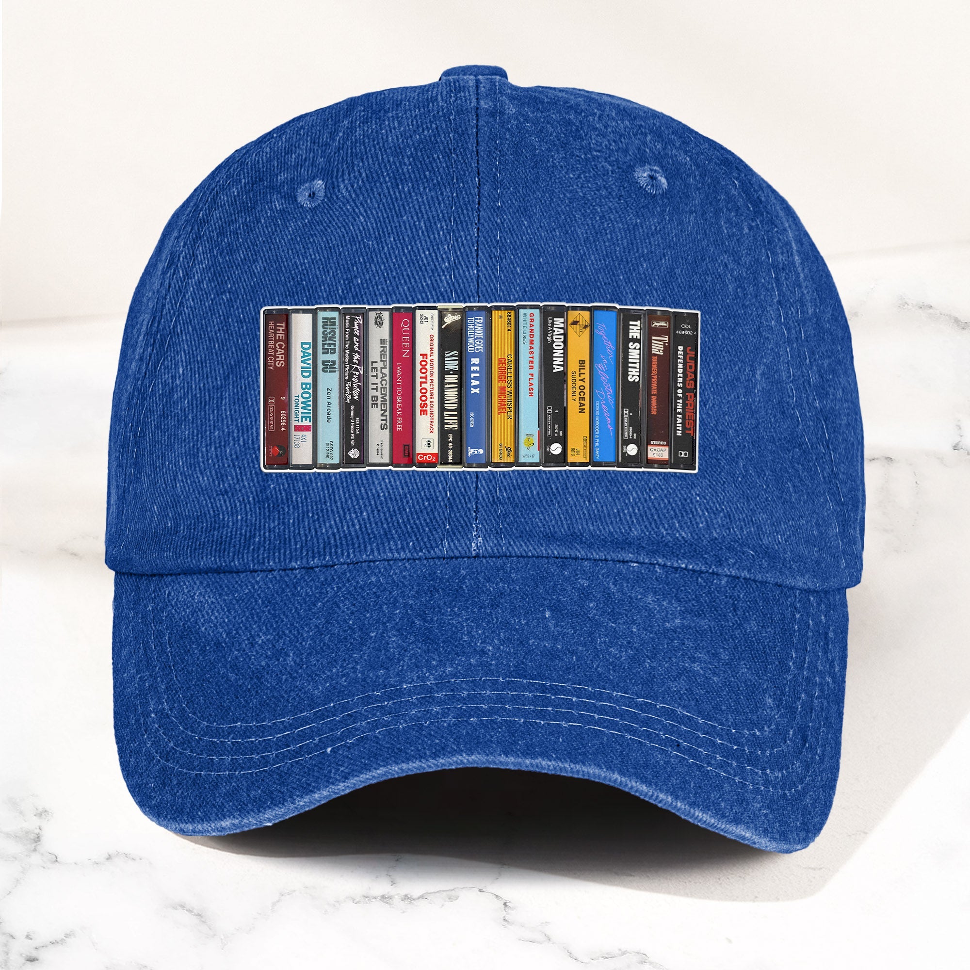 The Beatles Denim Dad Cap Cassette Album Collection Design ( With BOX)