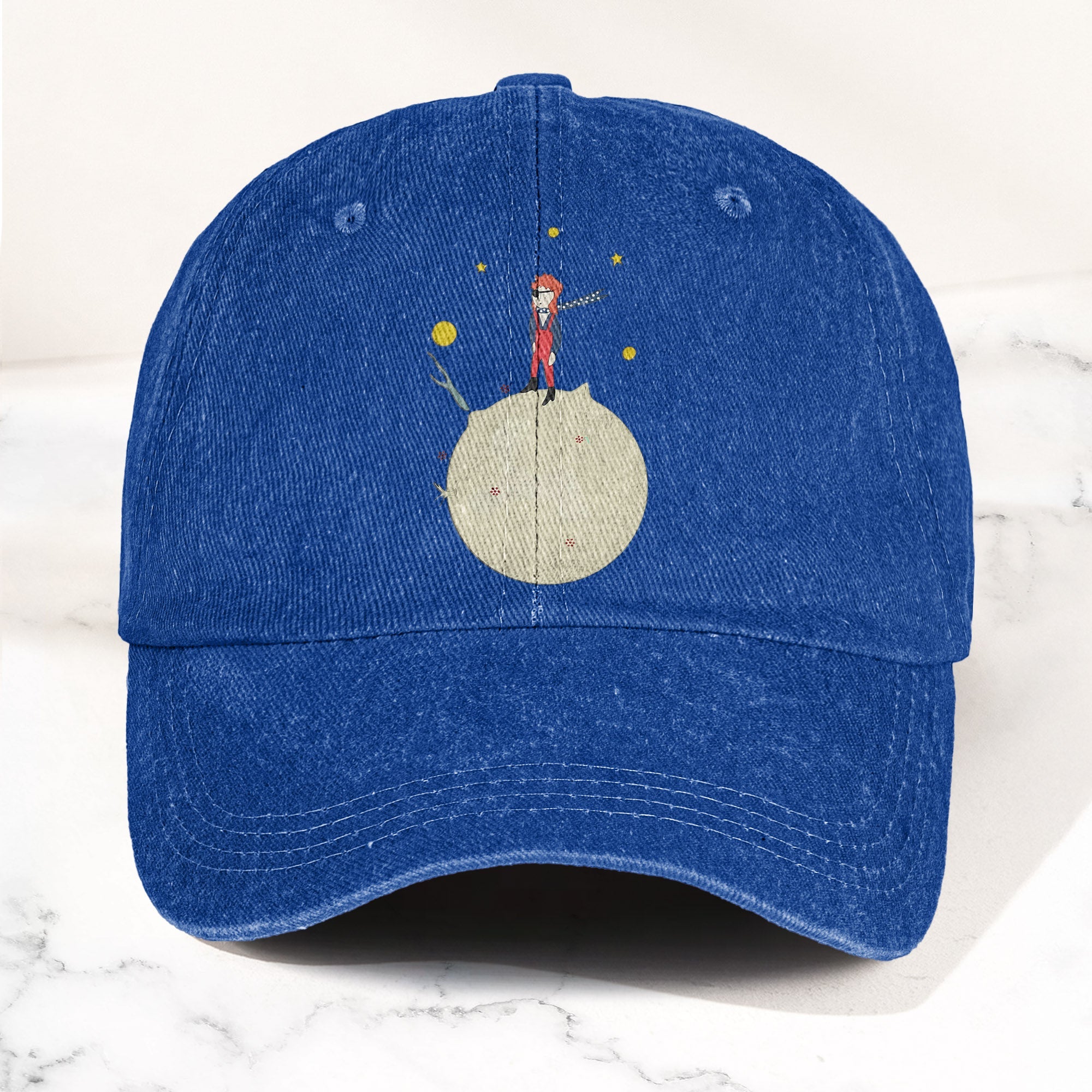 Ziggy Stardust Denim Dad Cap Retro David Bowie Merch Design (With BOX)