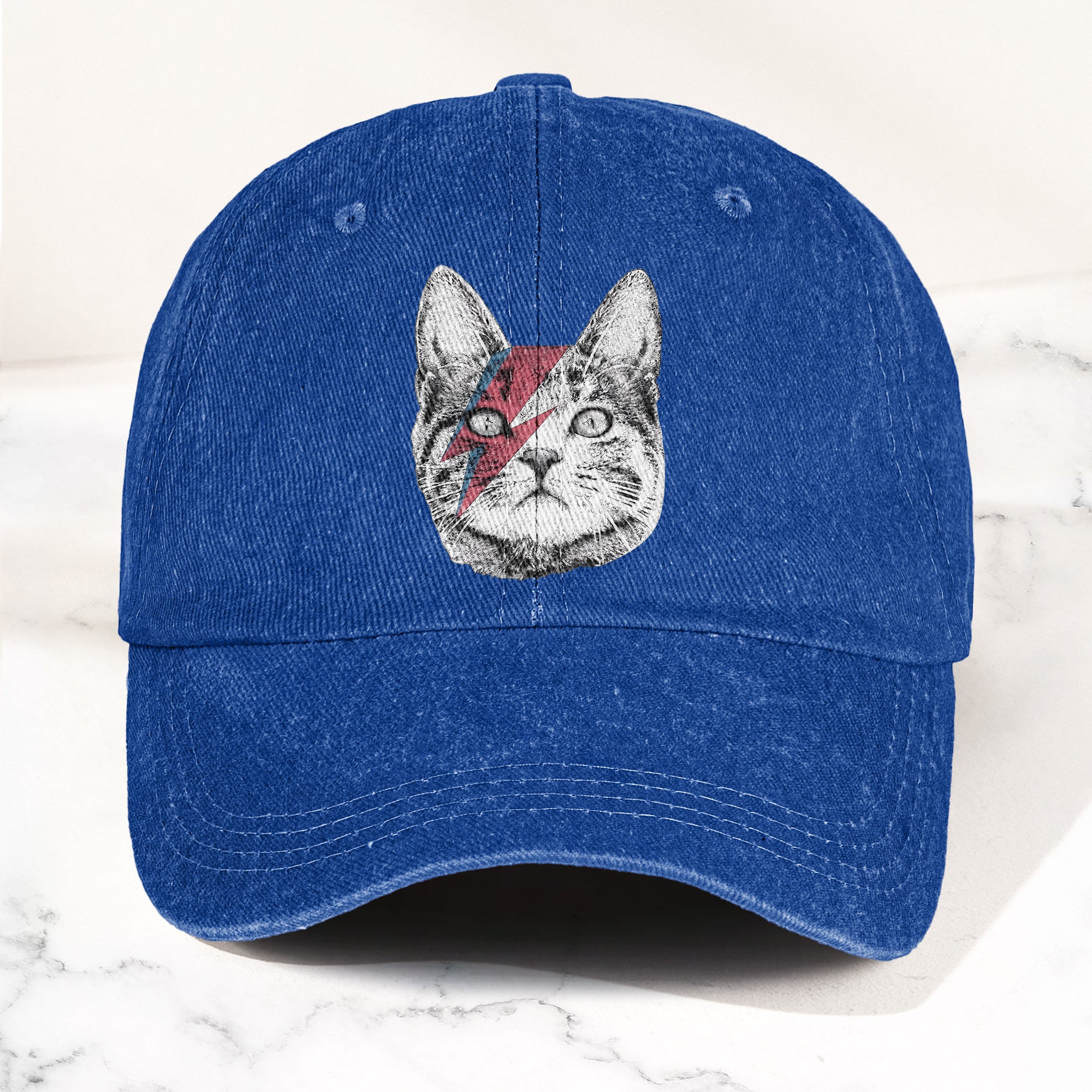 Kitty Stardust Denim Cap David Bowie Inspired Merch Dad Hat (With Box)