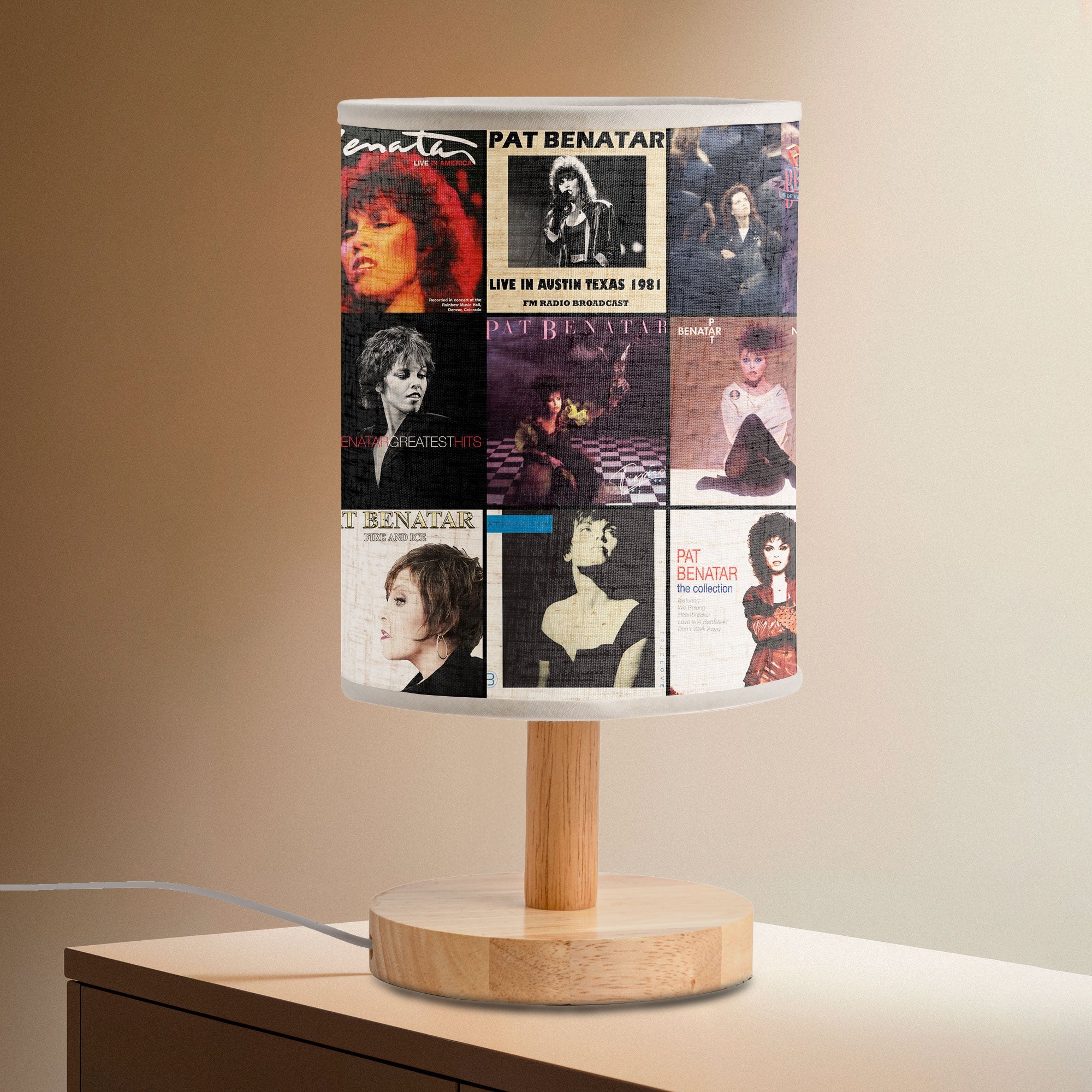 Pat Benatar Albums Fabric Lamp Light of Rock ’n’ Roll Passion