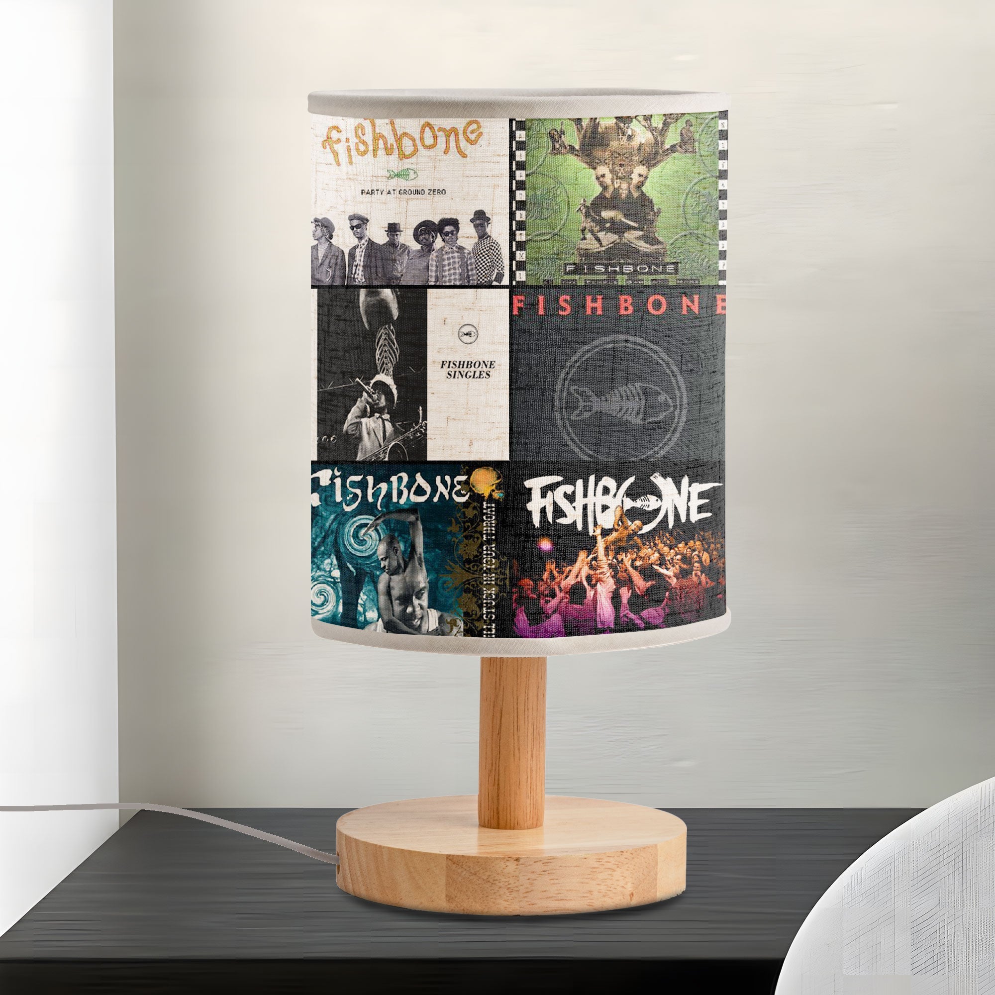 Fishbone Album Art Table Lamp Funk Rock & Ska Punk Decorative Light