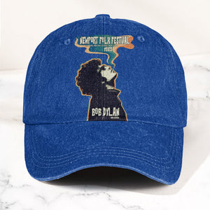 Bob Dylan Newport Folk Festival 1965 Goes Electric Vintage Graphic Denim Cap Retro Vintage Dad Cap Gift For Dad (With Box)