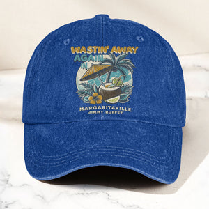 Margaritaville Denim Cap Retro Jimmy Buffett Inspired Dad Hat (With Box)