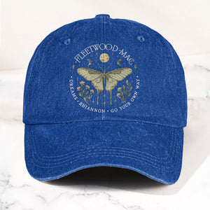 Fleetwood Mac Butterfly Mystical Graphic Vintage Denim Cap Retro Dad Cap (With Box)