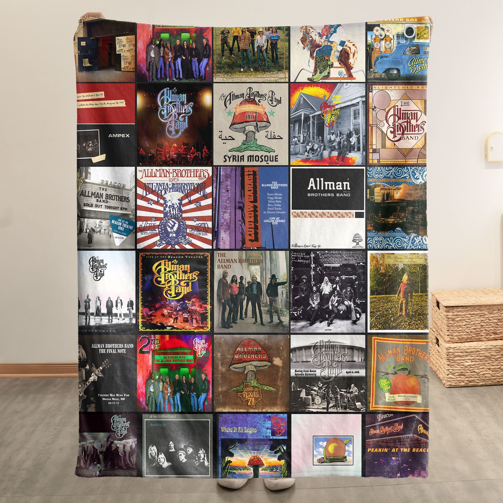 Allman Brothers Band Sherpa Blanket A Warm Southern Rock Tribute