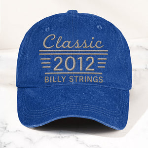 Billy Strings Classic 2012 Est Bluegrass Music Merch Denim Cap Retro Vintage Dad Cap Gift For Dad (With Box)