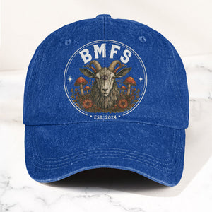 Billy Strings BMFS Goat Three Eyed Goat Mushroom Vintage Graphic Denim Cap Retro Vintage Dad Cap Gift For Dad (With Box)