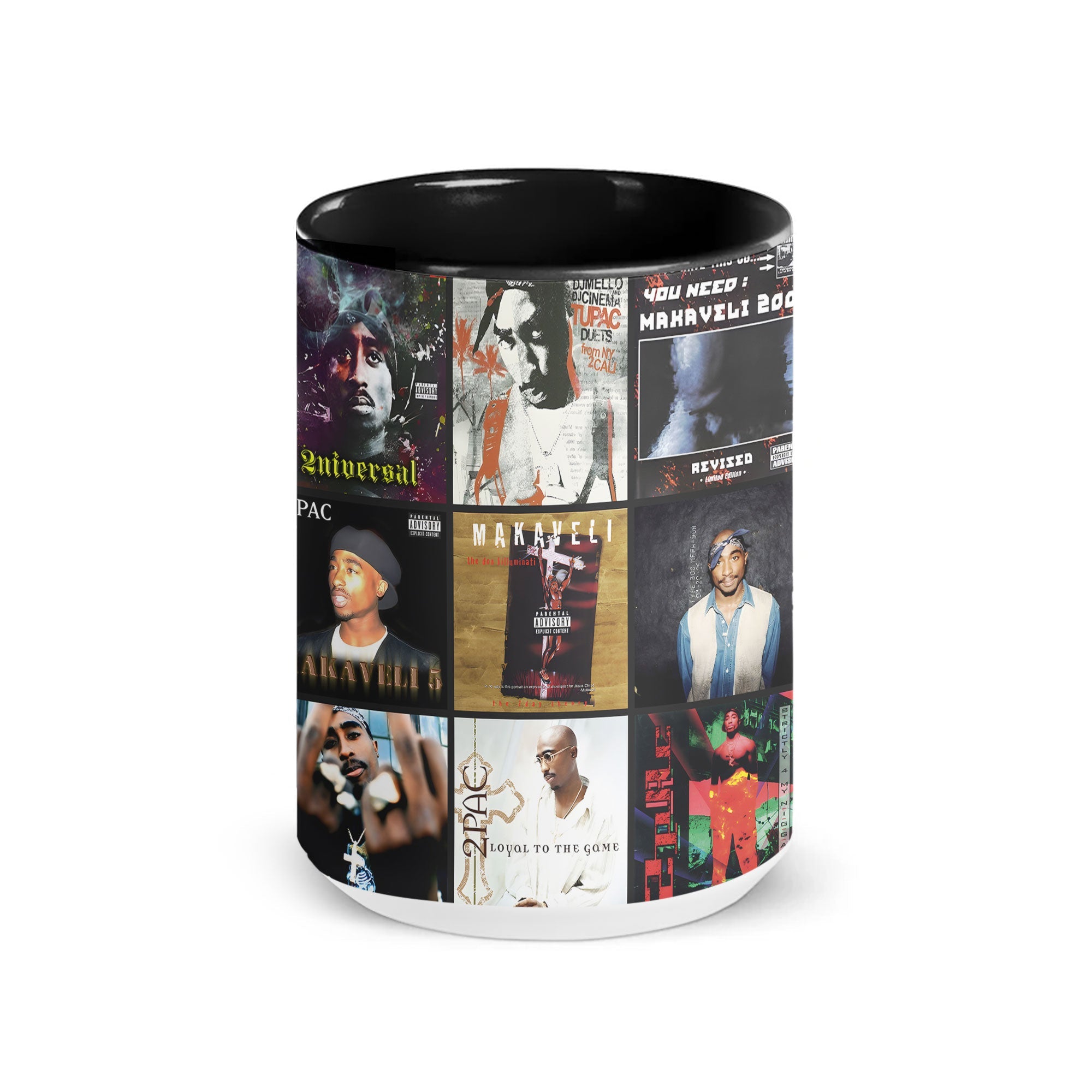2Pac Accent Mug Iconic Album Cover Collage Gift