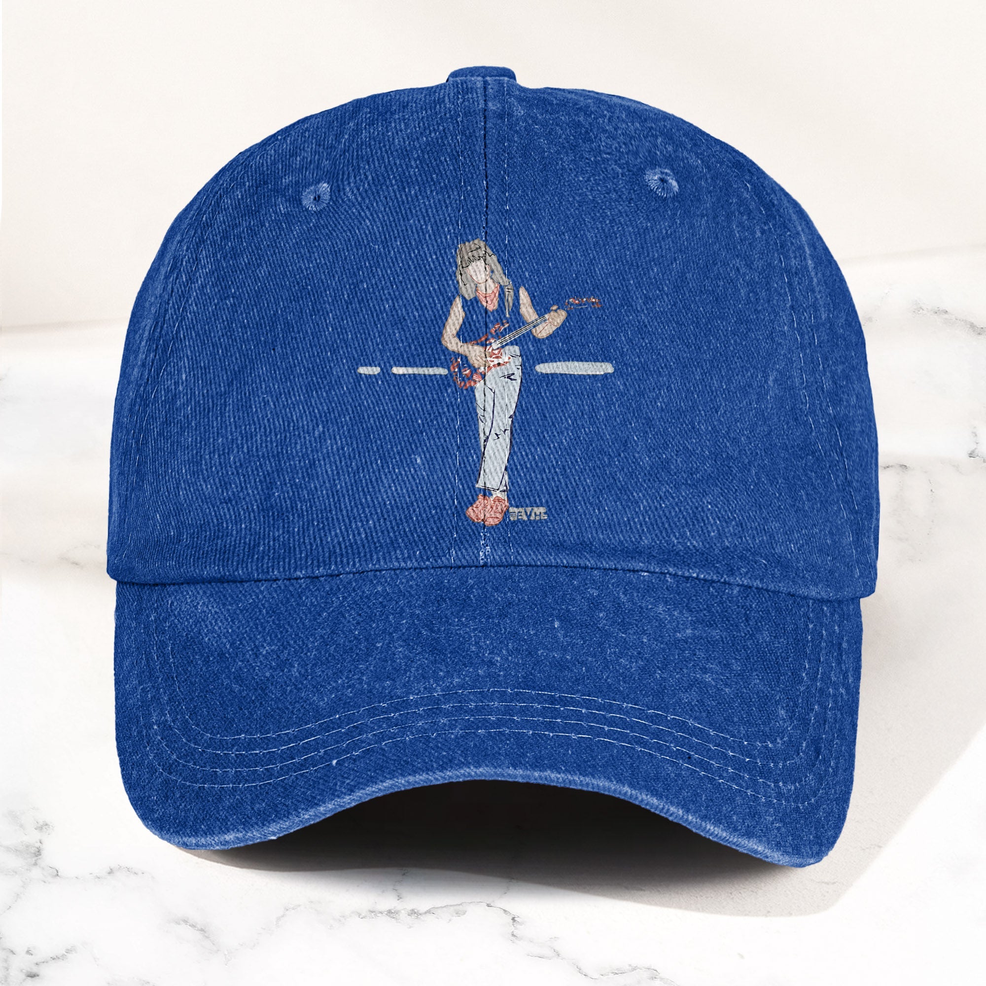 Eddie Van Halen Denim Cap Van Halen Tribute Merch Dad Hat (With Box)