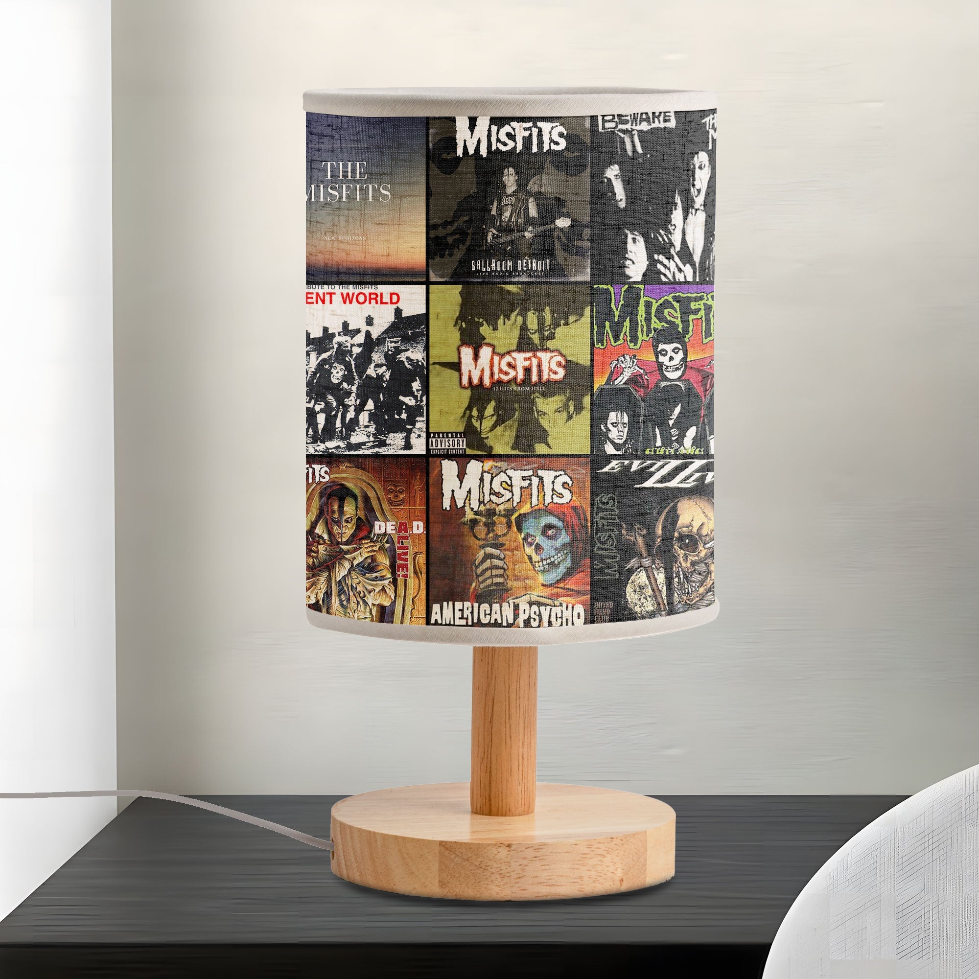Misfits Fabric Lamp Horror Punk Legends Album Art Collection