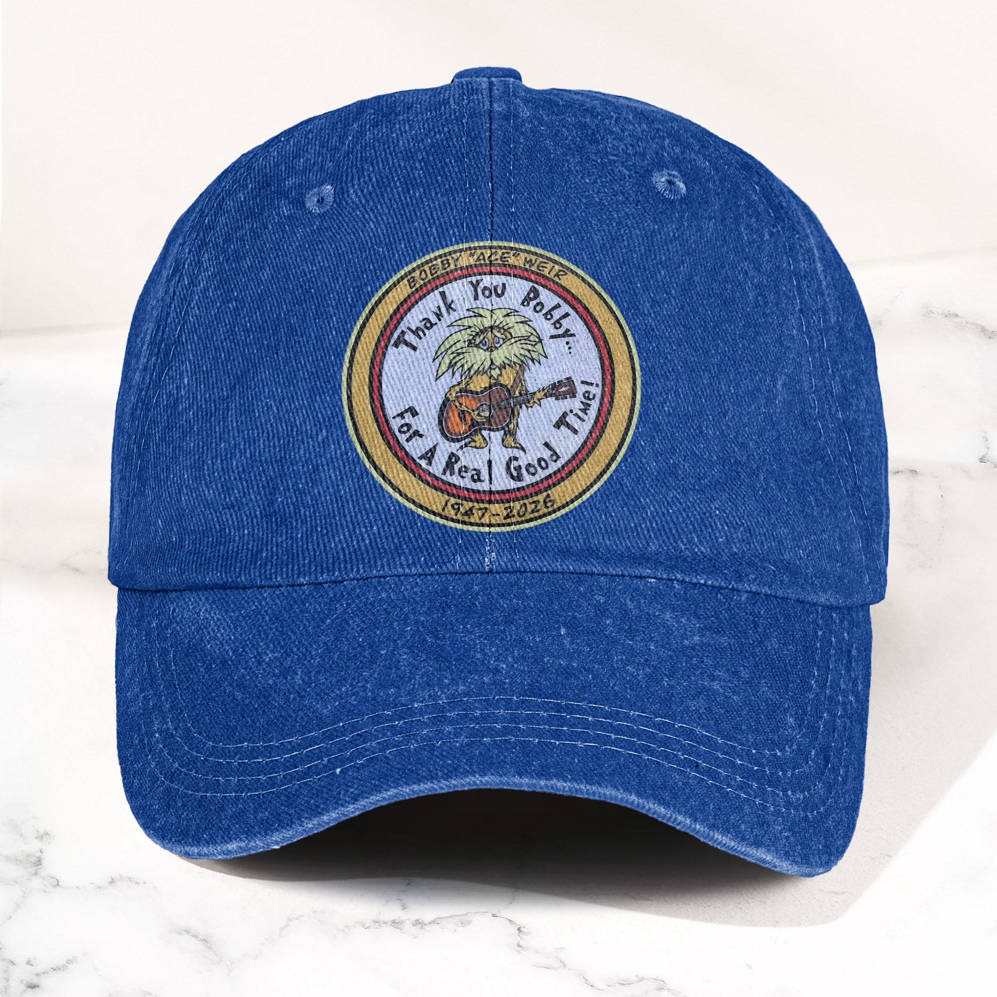 Bobby "Ace" Weir Denim Cap Retro Bob Weir Tribute Merch Hat Gift For Dad (With Box)